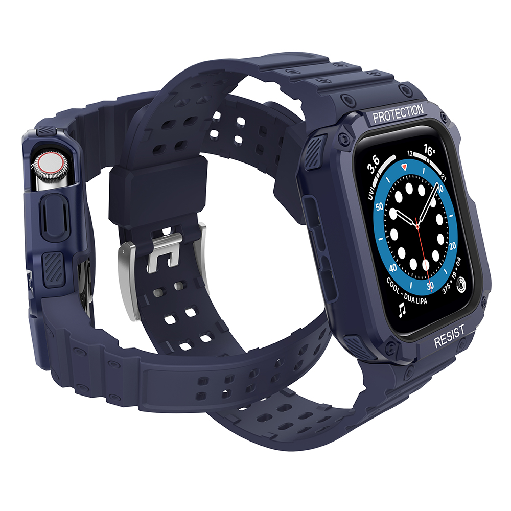 Protect Strap Band Apple Watch 38/40/41mm šarvuoto dėklo apyrankė - mėlyna