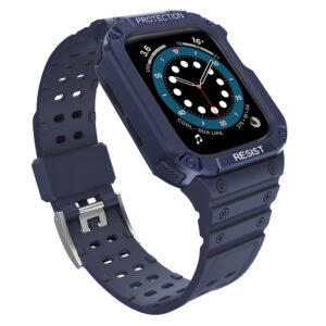 Protect Strap Band Apple Watch 38/40/41mm šarvuoto dėklo apyrankė - mėlyna