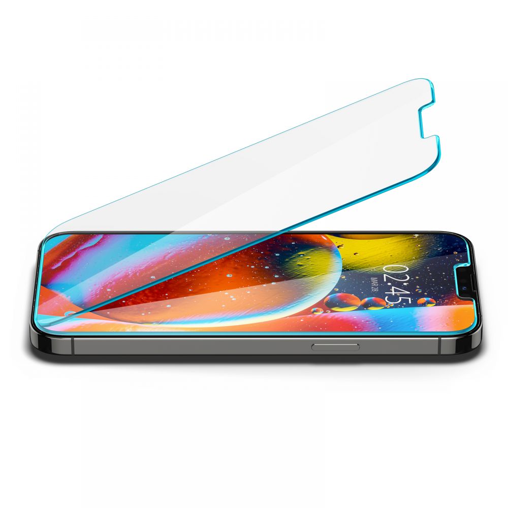 Apsauginis stiklas Spigen Glas.tR Slim iPhone 13 / 13 Pro / 14 / 16e / 17e, skaidrus