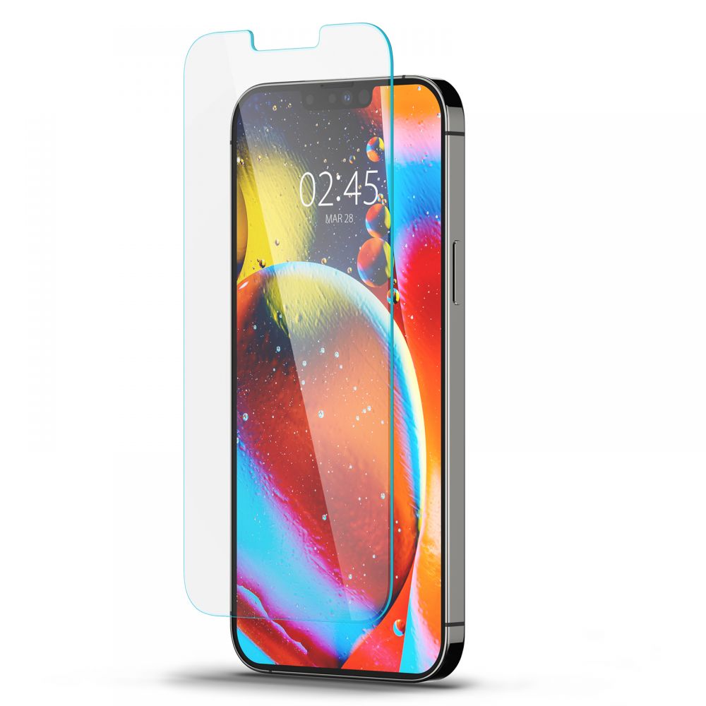 Apsauginis stiklas Spigen Glas.tR Slim iPhone 13 / 13 Pro / 14 / 16e / 17e, skaidrus