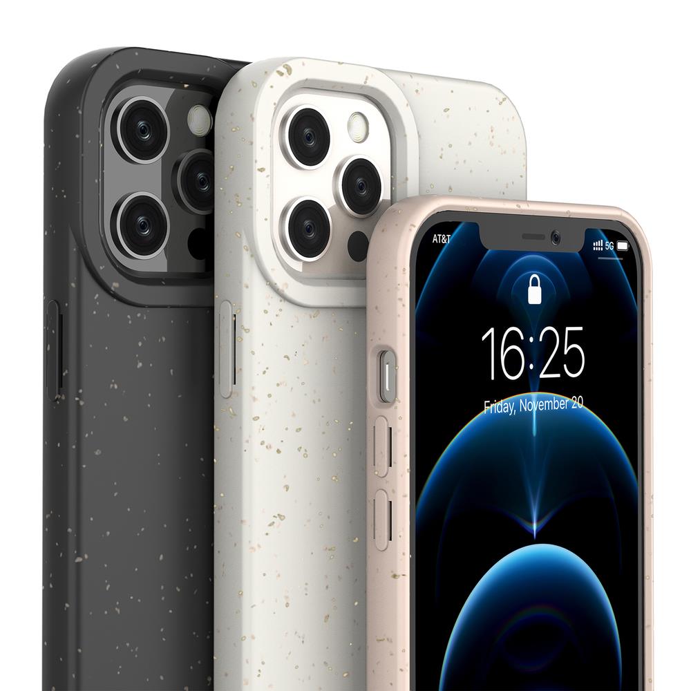 Ekologiškas silikoninis dėklas iPhone 12 Pro Max – geltonas