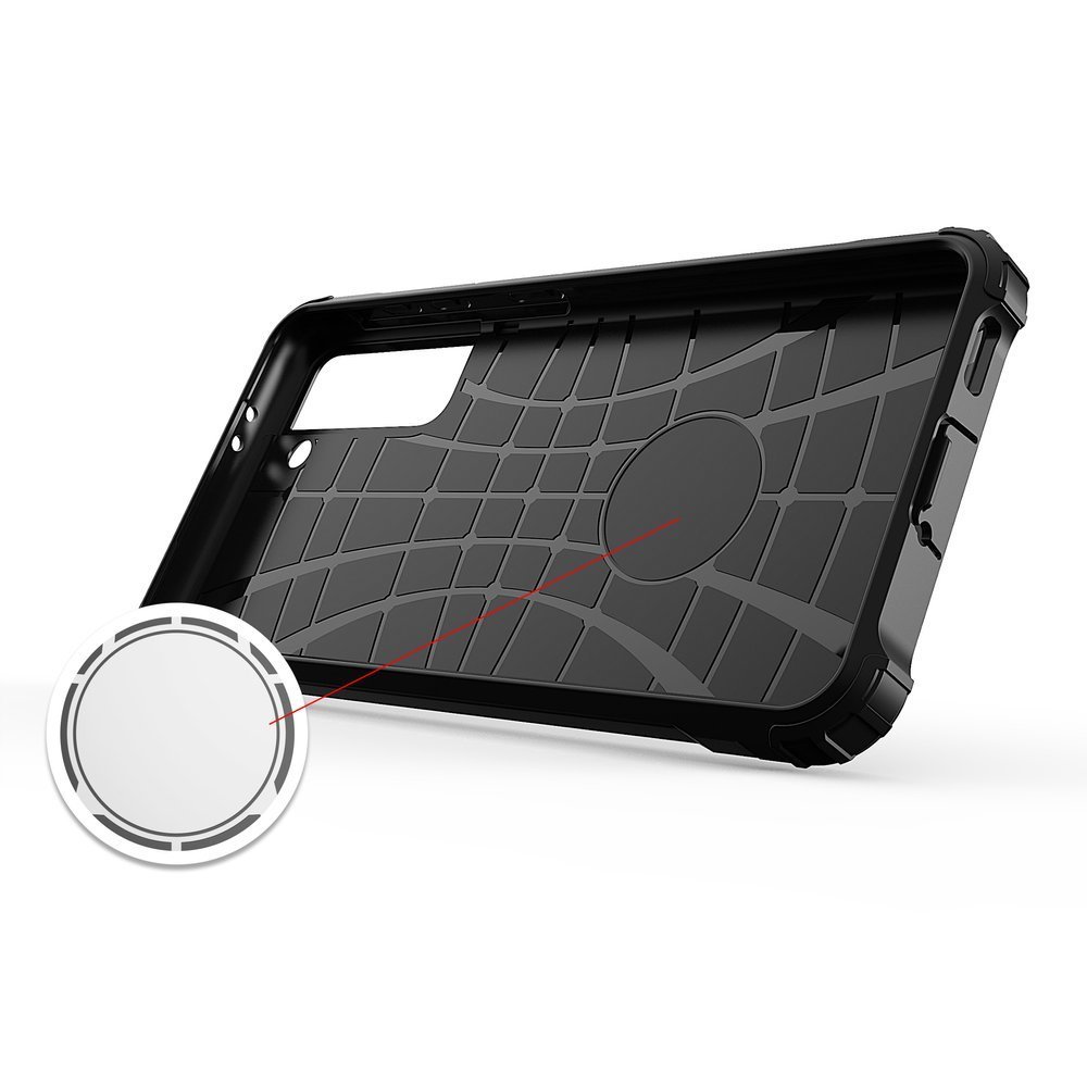 Hybrid Armor apsauginis dėklas Samsung Galaxy S22+ – juodas