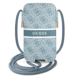 Guess rankinis krepšys GUPHL4GDBL 6,7" mėlynas hardcase 4G Stripe