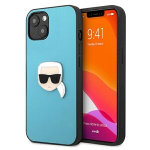 Karl Lagerfeld odinis dėklas iPhone 13 mini – mėlynas
