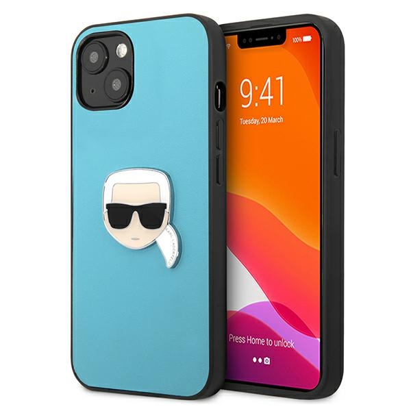 Karl Lagerfeld odinis dėklas iPhone 13 mini – mėlynas