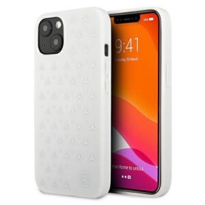 Mercedes-Benz Stars Pattern dėklas iPhone 13/14/15 – baltas