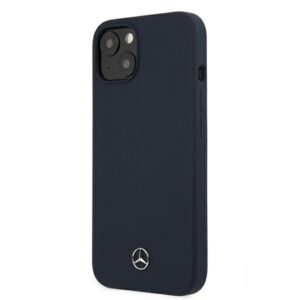 Mercedes silikoninis dėklas iPhone 13 mini – tamsiai mėlynas