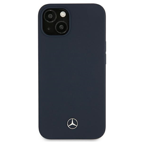 Mercedes silikoninis dėklas iPhone 13 mini – tamsiai mėlynas