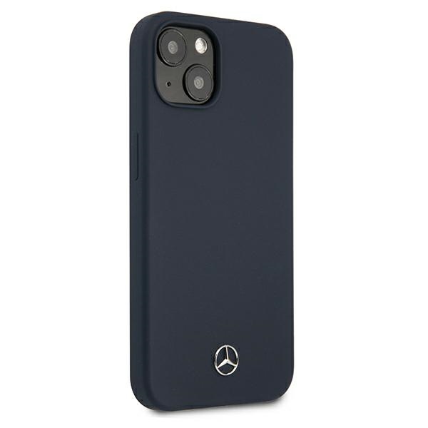 Mercedes silikoninis dėklas iPhone 13 mini – tamsiai mėlynas