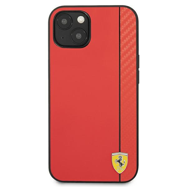 Ferrari dėklas iPhone 13 mini – raudonas (On Track Stripe)