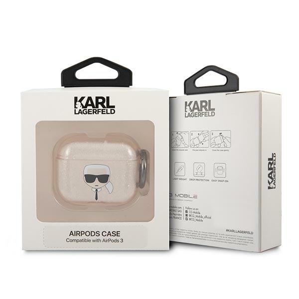 Karl Lagerfeld AirPods 3 dėklas – auksinis