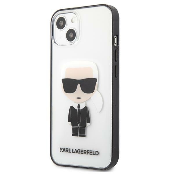 Karl Lagerfeld Ikonik Karl dėklas iPhone 13 mini – skaidrus