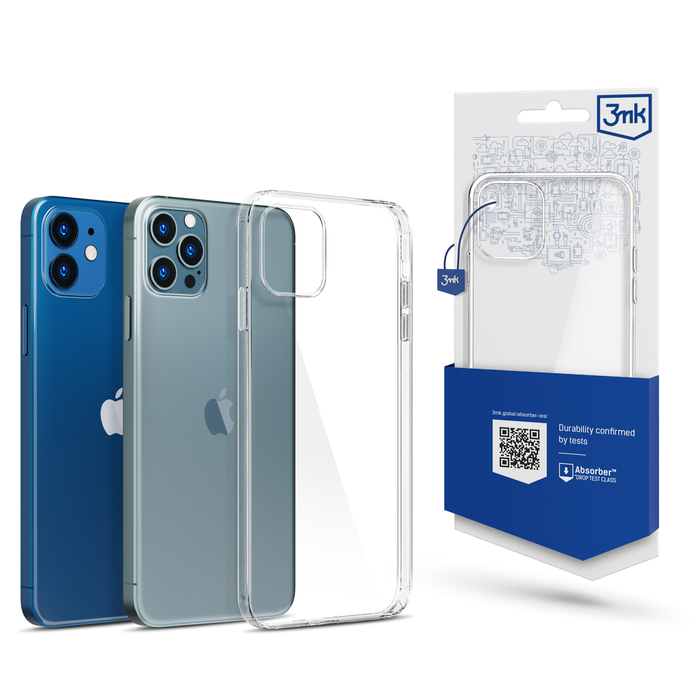 Apple iPhone 12/12 Pro – 3mk skaidrus dėklas