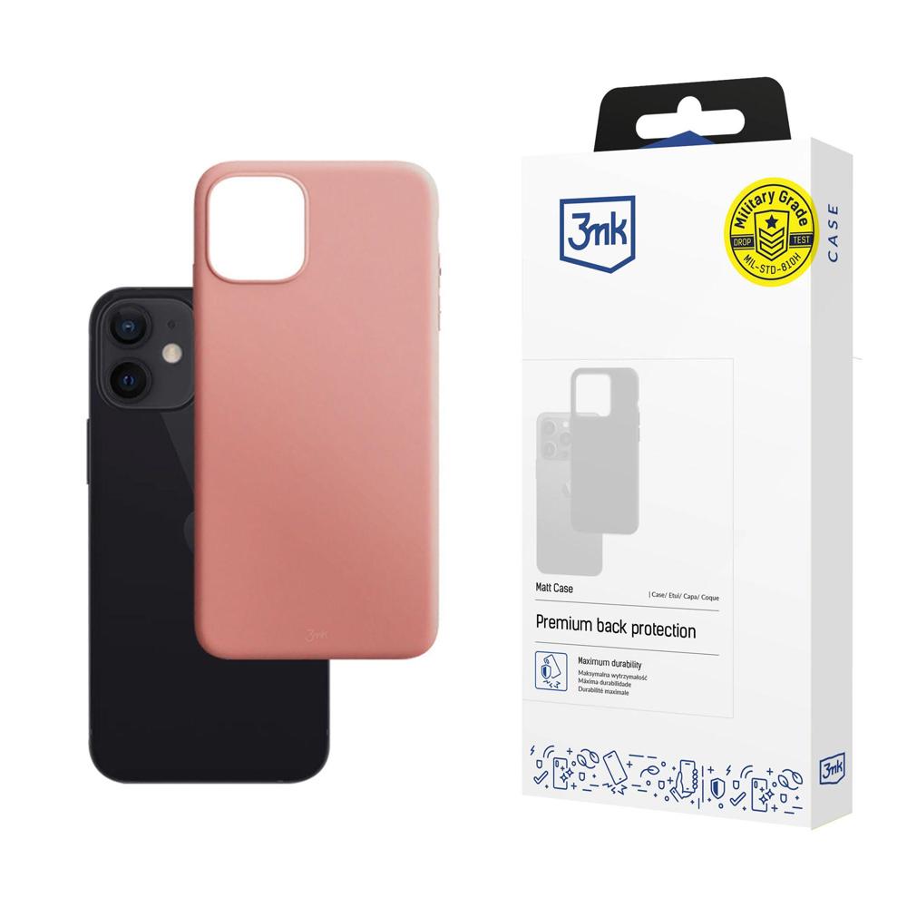 3mk Matt Case dėklas iPhone 12 mini - rožinis