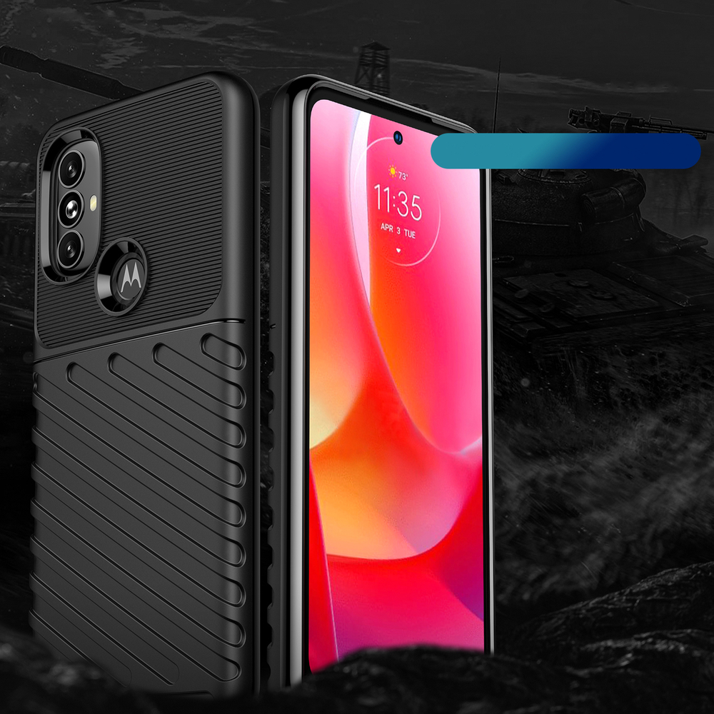 Thunder Case lankstus armored dangtelis Motorola Moto G Power 2022 juodas