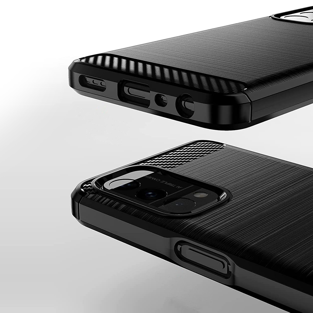 Carbon Case TPU dėklas OnePlus Nord N200 5G – juodas