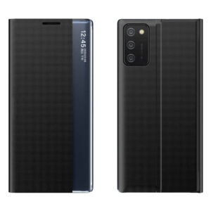 Atverčiamas dėklas su stovu Samsung Galaxy A03s – juodas