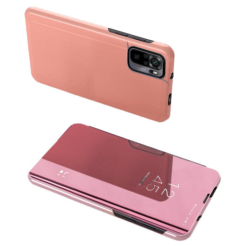 Clear View Case dėklas Xiaomi Redmi Note 11 Pro 5G – rožinis