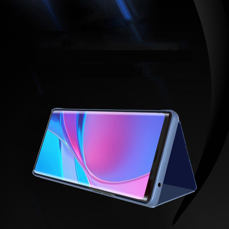 Clear View atverčiamas dėklas Samsung Galaxy A03s – mėlynas