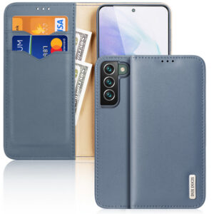 Dux Ducis Hivo odinis dėklas-piniginė Samsung Galaxy S22+ – mėlynas