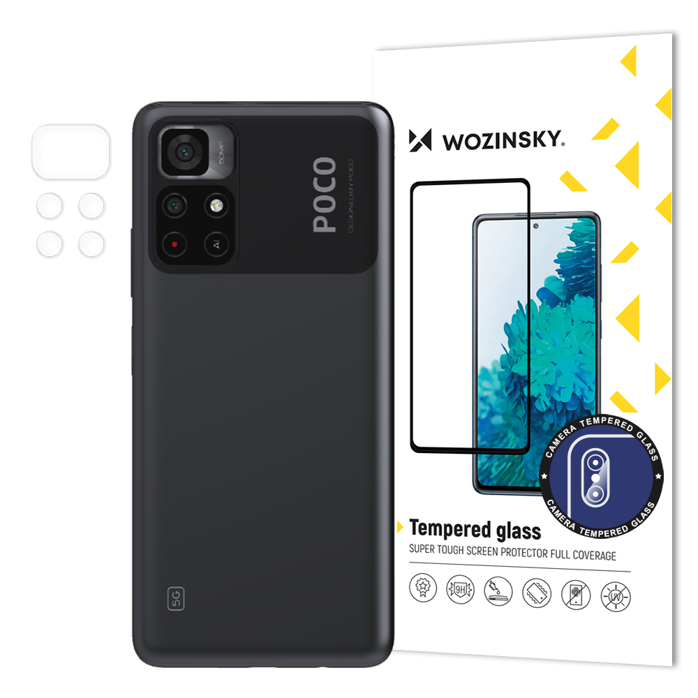 Wozinsky 9H kameros stiklas Xiaomi Poco M4 Pro 5G