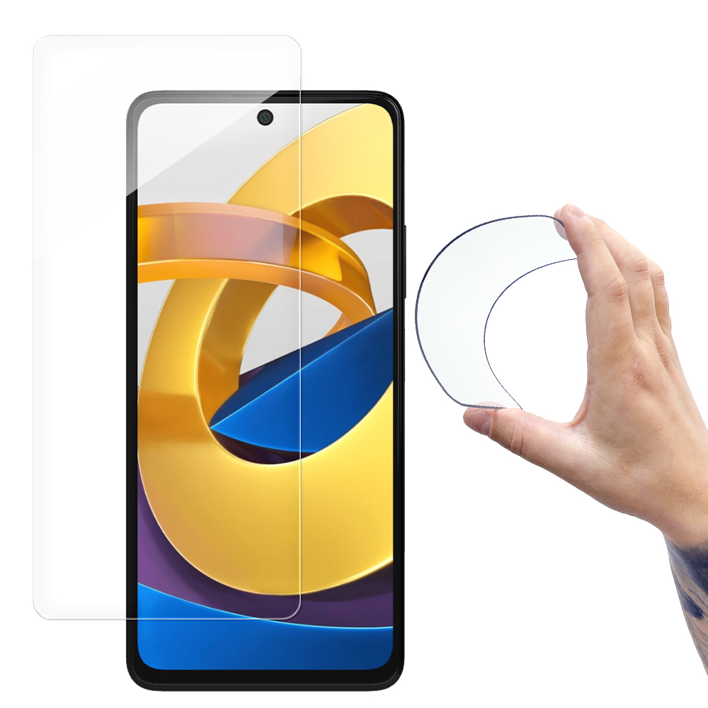 Wozinsky Nano Flexi stiklo plėvelė Xiaomi Poco M4 Pro