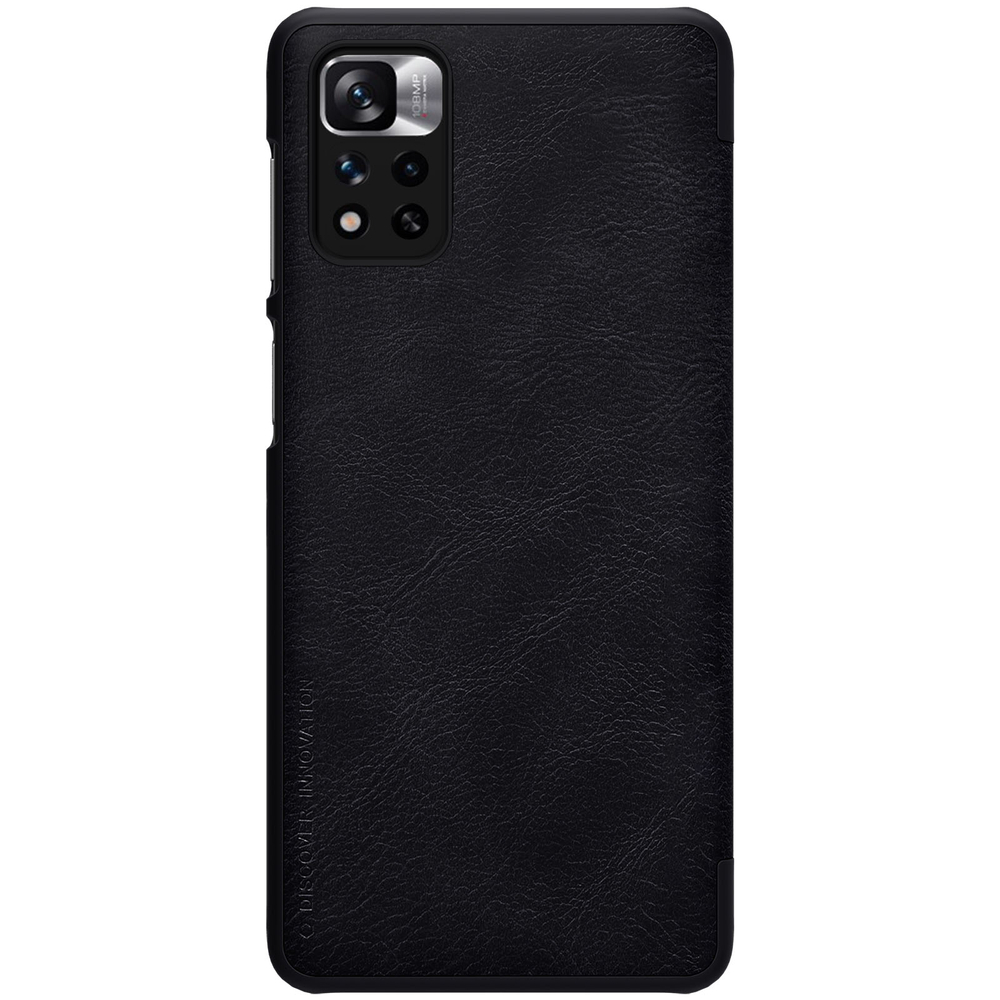 Nillkin Qin atverčiamas dėklas Redmi Note 11 Pro+ – juodas