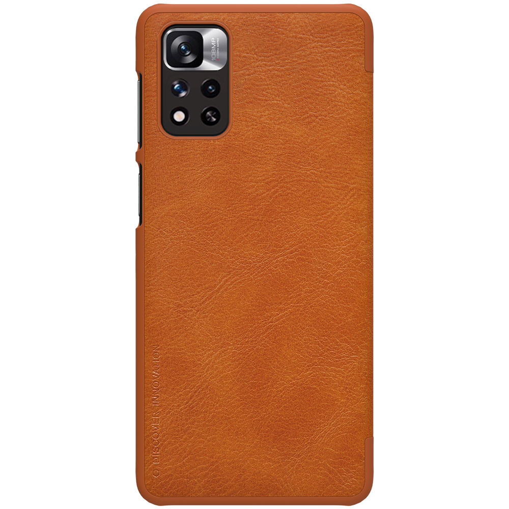 Nillkin Qin dėklas Redmi Note 11 Pro+ / Mi11i – rudas