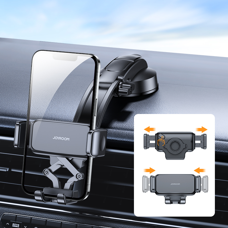 Joyroom mechaninis automobilinis laikiklis prietaisų skydeliui, juodas (JR-ZS283)