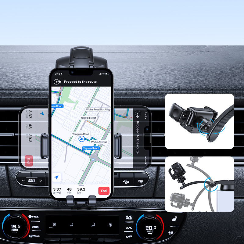 Joyroom mechaninis automobilinis laikiklis prietaisų skydeliui, juodas (JR-ZS283)