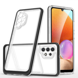 Skaidrus dėklas Samsung Galaxy A72 4G – juodas