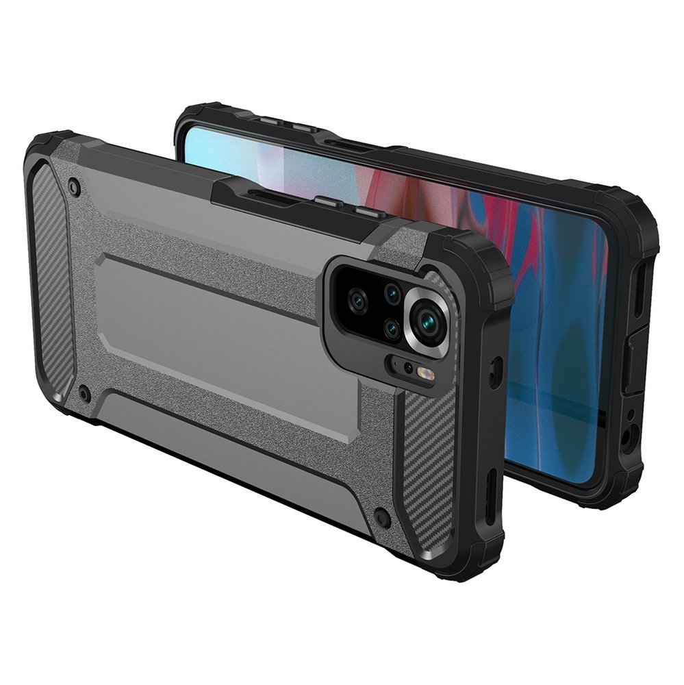 Hybrid Armor dėklas Xiaomi Redmi Note 11T/11S/Poco M4 Pro – mėlynas