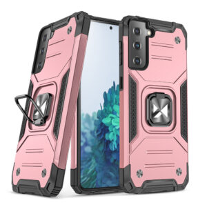Wozinsky Ring Armor dėklas Galaxy S22/S22+ – rožinis