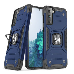 Wozinsky Ring Armor dėklas Galaxy S22/S22+ – mėlynas