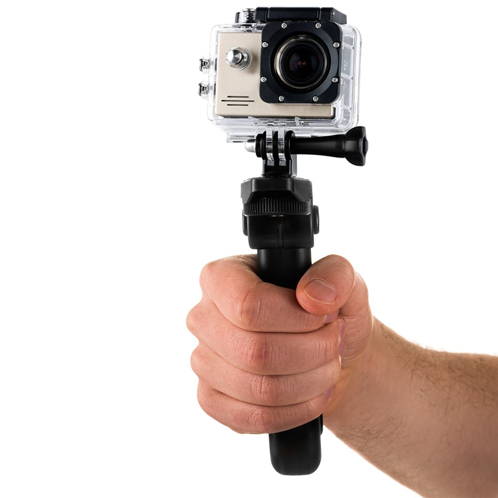 Laikiklis su mini trikojiu GoPro SJCAM veiklos kameroms juodas