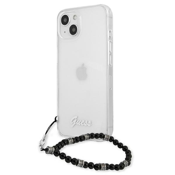 Guess skaidrus dėklas iPhone 13 – Black Pearl