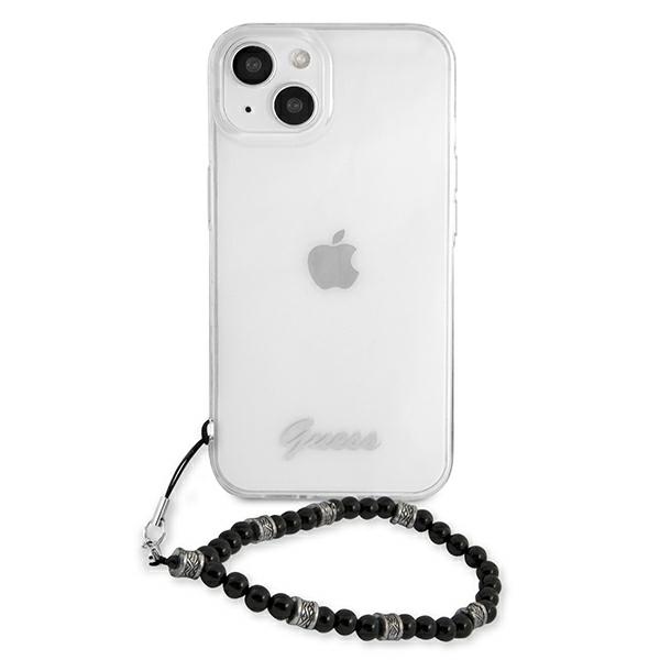 Guess skaidrus dėklas iPhone 13 – Black Pearl