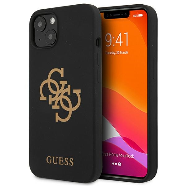 Guess silikoninis dėklas iPhone 13 mini – juodas