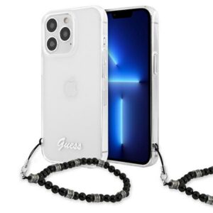 Guess skaidrus dėklas iPhone 13 Pro Max – Pearl