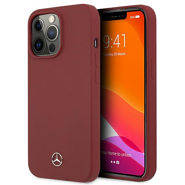 Mercedes-Benz silikoninis dėklas iPhone 13/13 Pro – raudonas