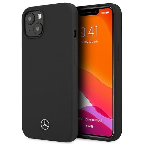 Mercedes silikoninis dėklas iPhone 13 mini – juodas