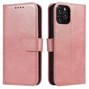 Magnet Case dėklas su stovu Xiaomi Redmi Note 11 Pro+ 5G – rožinis