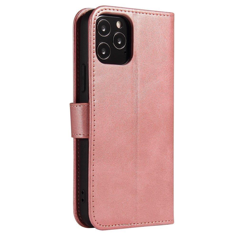 Magnet Case dėklas su stovu Xiaomi Redmi Note 11 Pro+ 5G – rožinis