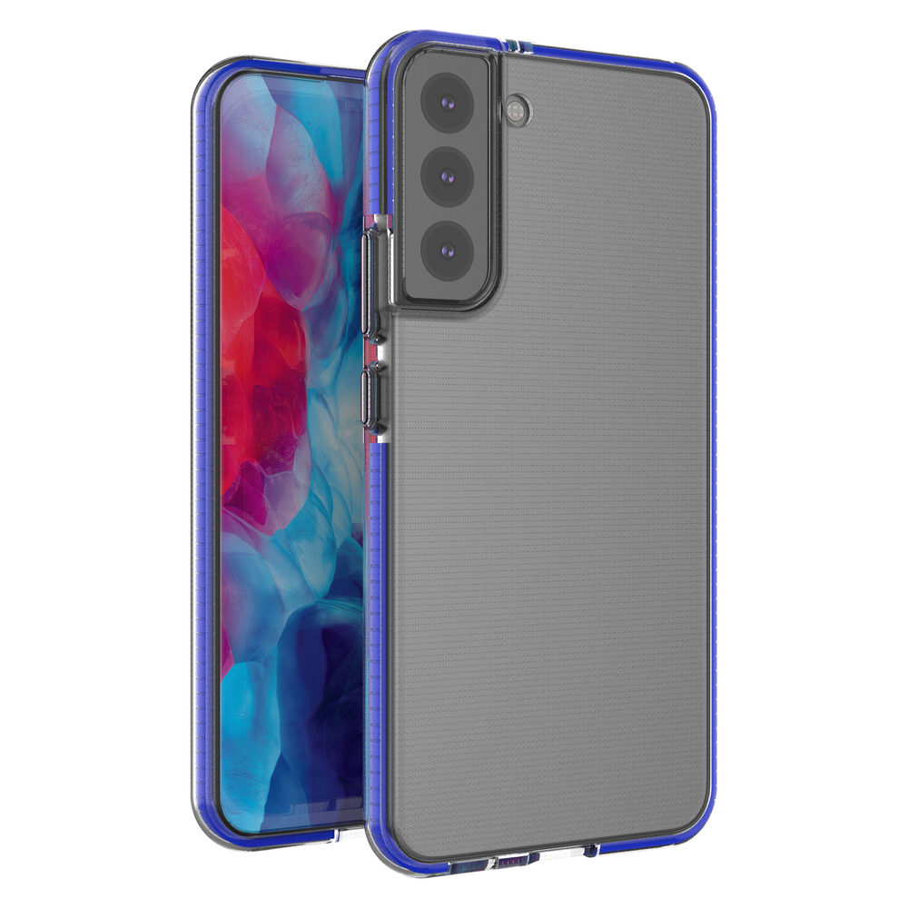 Skaidrus gelinis dėklas Samsung Galaxy S22+ – tamsiai mėlynas