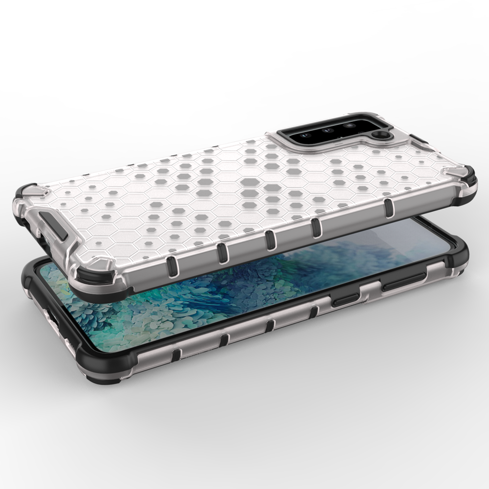 Šarvuotas korio rašto dėklas Samsung Galaxy S22+ – juodas