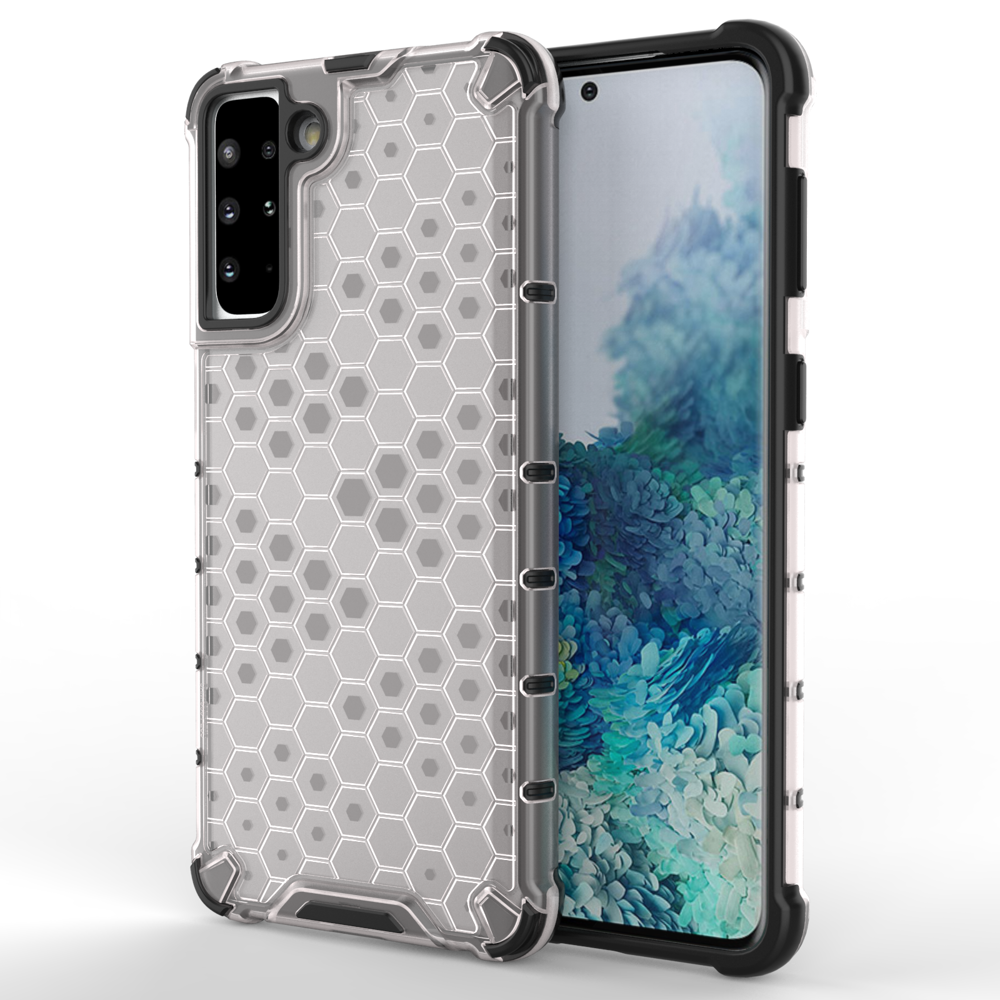 Šarvuotas „Honeycomb“ dėklas Samsung Galaxy S22+ – skaidrus