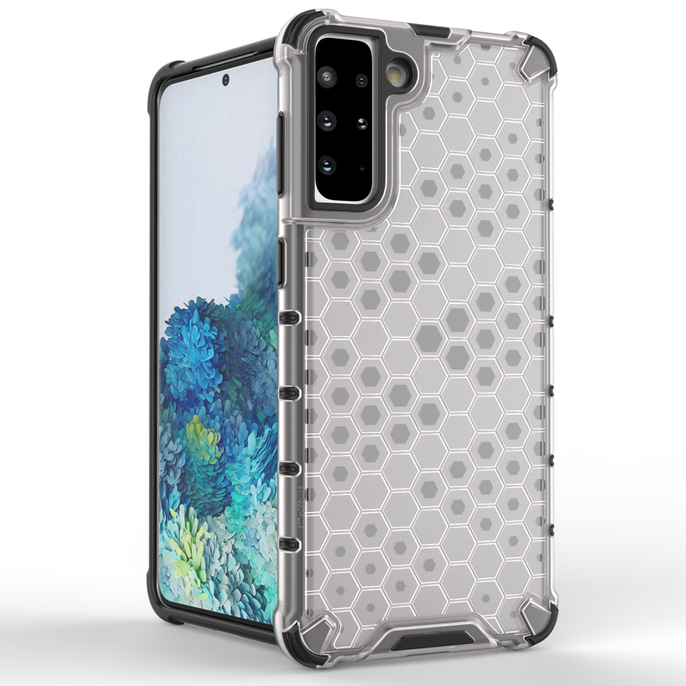 Šarvuotas „Honeycomb“ dėklas Samsung Galaxy S22+ – skaidrus