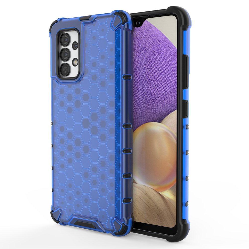 Šarvuotas dėklas Samsung Galaxy A03s – mėlynas