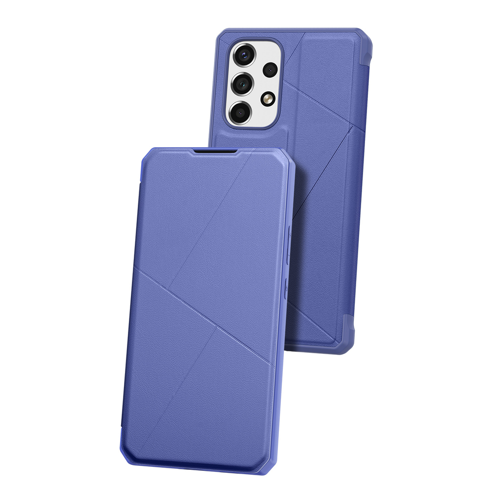 Dux Ducis Skin X atverčiamas dėklas Samsung Galaxy A73 – mėlynas