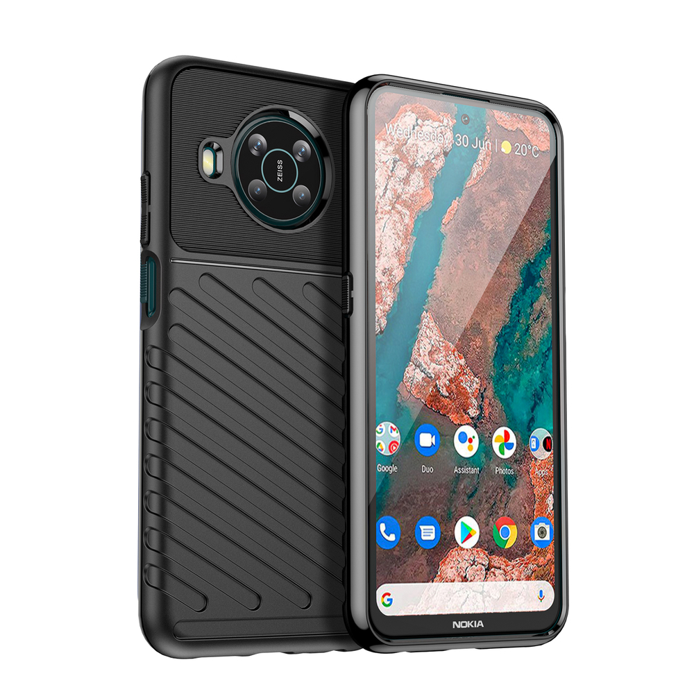 Thunder Case lankstus armored dangtelis Nokia X100 juodas